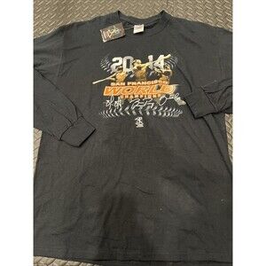 New Vintage 2014 San Francisco Giants SF MLB Black Long Sleeve T-Shirt Sz Large